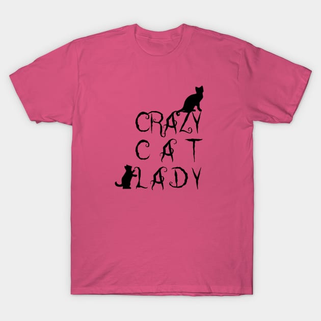 Crazy cat lady T-Shirt by Sinmara